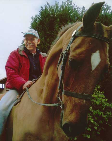 David riding Sugger